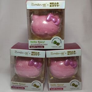 (3) The Creme Shop X Hello Kitty Strawberry Skies Fizzy Bath Bomb Aromatherapy